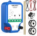 P4 Plus Electric Fence Energizer Plus Copper Ground Rod and Spool Aluminum Wire for Containing Dogs, Livestock and Preventing Wild Animals Intruding (P4 Plus Electric Fence Energizer Kit)