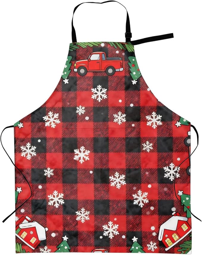 Shark Jumping Home Aprons 2 Pockets 33"×28" for Men Women, Ocean Sea Waterproof Kitchen Cooking Bib