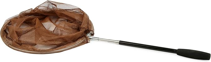 RESTCLOUD Bait Net and Fishing Landing Net with Telescoping Pole Handle Extends to 59 inches