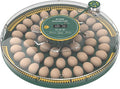 Automatic Egg Incubator for 52 Eggs with Egg Turner & Candler Light - Poultry Hatcher for Chicken Duck Pigeon Bird, External Water Bottle, 60W Household Hatching Machine (19.68 x 3.54 Inch)