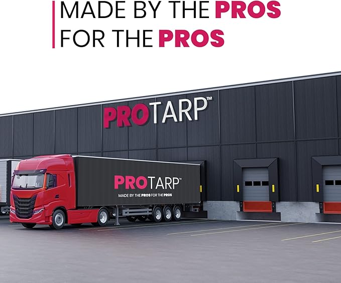 PROTARP Extreme Heavy Duty 22 Mil Tarp Cover, Waterproof, UV Resistant, Rip and Tear Proof, Poly Tarpaulin with Reinforced Edges for Roof, Camping, Patio, Pool, Boat. (Brown/Black 24′ X 30′)