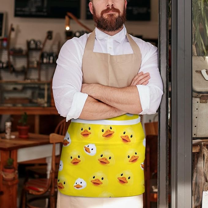 Server Waitress Waist Apron Cooking Kitchen Restaurant Aprons for Women Men