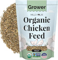 Mile Four Organic Chicken Feed – Grower Mash, Non-GMO, USA Grown, 18% Protein, Corn-Free, Soy-Free, Non-Medicated Feed for Chickens, 2 lb Sample
