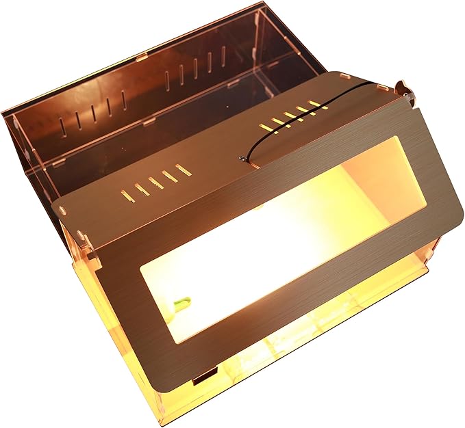 Large Intelligent Newborns Chick Brooder Box Quail Cage Egg Incubator Tortoise Habitat 40-50 Chick Starter Kit,5-in-1 with Adjustable Temperature Control,Feeder,Waterer,Heat Lamp