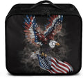 Rnyleeg American Flag Medical Kit for College Dorm Eagle First Aid Kit for Car Travel First Aid Bag Empty for Home, Office, Outdoor, Boat, Camping, Hiking