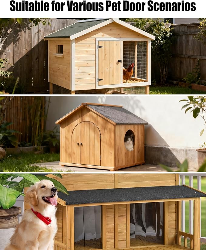 Smart Chicken Coop Door Opener with Timer, Remote Control Automatic Chicken Cage Door Opener Closer, IP44 Weatherproof for Poultry Duck Hen House, Up to 40m Range, Easy Installation