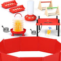 8 Pcs Brooder Box for Chick Starter Kit Include Brooder Heating Plate Chicken Pen Chicken Waterer Feeder Perch Flip Top Poultry Feeder Brooding Box Heat Poultry Waterer for Chick Duck