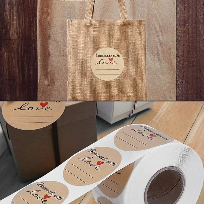 Jam and Jelly Jar Canning Labels for Mason Jars and More(2" Round 500/roll) with Lines for Writing- Jar Labels Jam, Jelly, and More