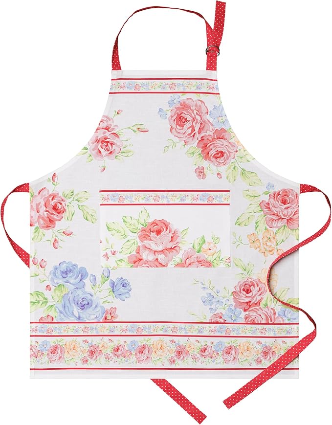 Maison d' Hermine 100% Cotton Apron for women with Pocket Kitchen Chef Apron for Men Cooking Easter Decorations