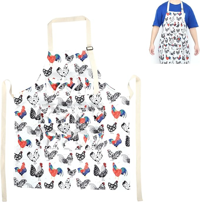 Enduring Canvas Egg Apron, Egg Collecting Apron with 11 Pockets Chicken Egg Apron with Adjustable Strap and Belt Washable Machine Egg Collecting Apron for Chicken Duck Goose Eggs