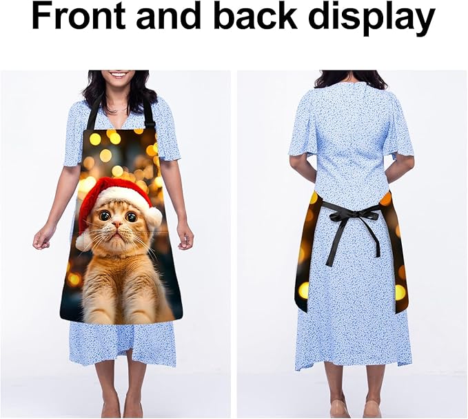 Apron Adjustable Waterproof with Two Deep Pockets Wowen men for Summer BBQ Pool Parties & Resorts