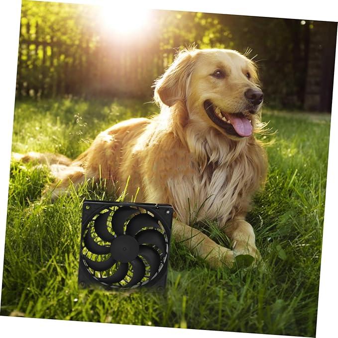 BESPORTBLE 5w Pet House Chicken Dog House Ventilation Heat Dissipation Solar Panel Fan