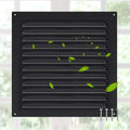 1 Pc Aluminum Attic Vents 6" x 6" Metal Gable Wall Mesh Shed Vent with Screen Square Louver Grille for Exterior Door House Attic Garage Ceiling
