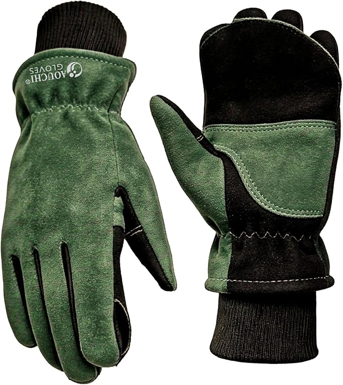 Work Gloves, Puncture and Abrasion Resistant, Heat Resistant, Gardening, Welding, Construction, Cooking, Oven Mitts