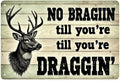 Deer Hunting Rules Tin Sign Vintage Hunting Lodge Metal Sign Print Aesthetic for Garden Yard Bar Porch Home Bedroom Kitchen Wall Decor Gift 8 X 12 in