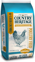 Country Heritage Chicken Layer Crumble 50lbs - 16% Protein Feed for Increased Egg Production & Strong Eggshells, High Protein