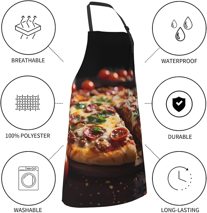 Tyrannosaurus rex Heavy Duty Waterproof Apron with Pockets for AdultsResistant Grilling, Gardening, Painting