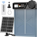 Large Size Automatic Chicken Coop Door Solar - Powered Auto Chicken Door Opener, Timer Modes for Safe and Convenient Chicken Keeping with Intelligent Obstacle Sensors, Remote Control, 14.2"H x 10.83"L