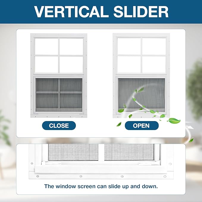 Yuzzy Shed Windows 2 Pack, Chicken Coop Windows 30" x 36" with Tempered Glass and Fiberglass Screen, Flush Mounted Small Window for Shed, Barns, Playhouse, Household, Garage (White)