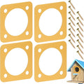 AQKILO Birdhouse Predator Guard, Helping Reduce Nest Destruction and Enhance Safety for Bird Chicks, 4 Pack, 1 1/2" (1.5in)