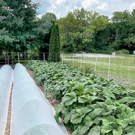 Premier 1 VersaNet® Plus, 60"H x 100'L Electric Garden Fence Starter Kit | 2" Strand Spacing at Bottom Keeps Varmints Out | Includes: Solar Energizer, FiberRod Support Posts and Tester | White/Black