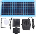 Garosa 30W Solar Panel Heater for Chicken Coop Pet House Portable Solar Powered Heater with USB DC Ports Compact Design for Greenhouse Dog House Drying Area