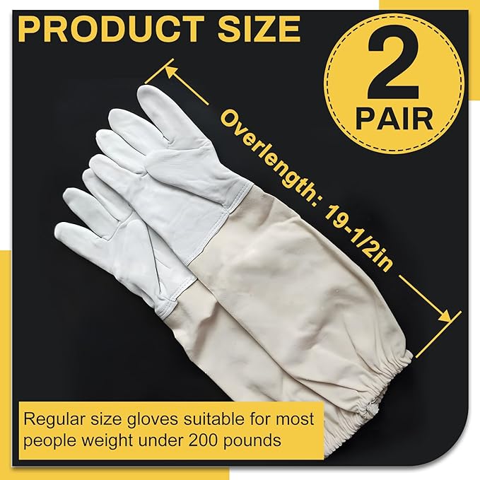 2 Pack Chicken Handling Gloves,Washable and Tight Cuff Design,Prevent Scratching and Dirt,Bite Proof Gloves for Chicken,Cat,Dog,etc