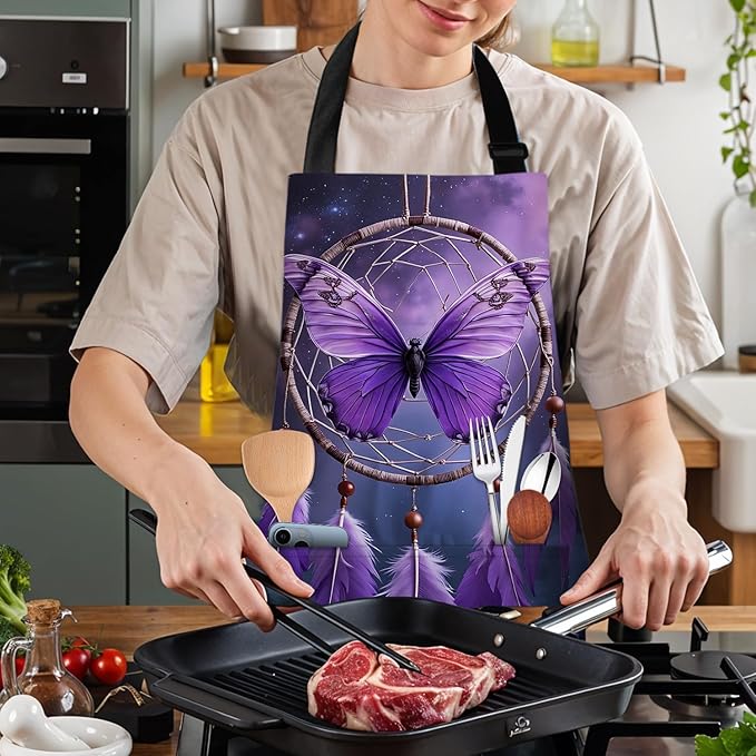 Apron Adjustable Waterproof with Two Deep Pockets Wowen men for Summer BBQ Pool Parties & Resorts