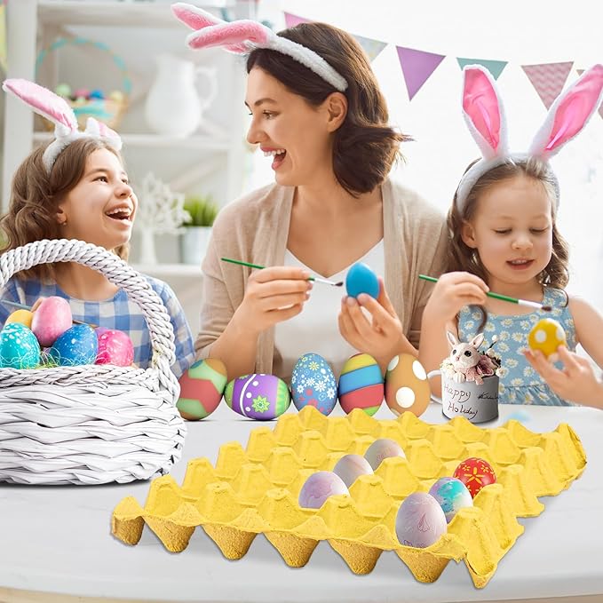 20 Flats 30-Cell Egg Crate（Holds 30 Eggs）, Cardboard Egg Cartons, Sturdy and Stackable Egg Flats, Perfect Egg Crates for Fresh Eggs, Chicken Farm