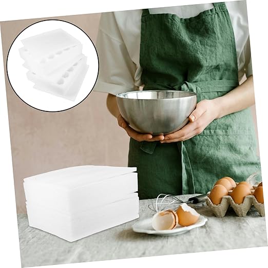 Shatterproof Egg Holder Foam Egg Trays for Safe Transport Storage Capacity Reusable Packing Container for Shipping Fridge Organization
