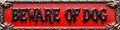 Vintage Warning Tin Beware Of Dog Retro Metal Sign Suitable For Home Street Shop Garage Bar Farm Garden - Multi-Purpose For Indoor/Outdoor Use Plaque 4x16 Inch