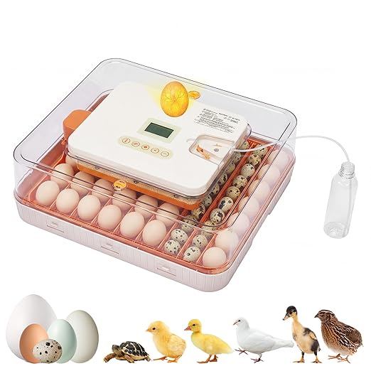 56 Egg Incubators for Hatching Eggs, Chicken Egg Incubator with Egg Candler, Automatic Egg Turning and Temperature, Humidity Control, Egg Hatcher Incubator for Chickens, Ducks, Geese, Birds and Quail