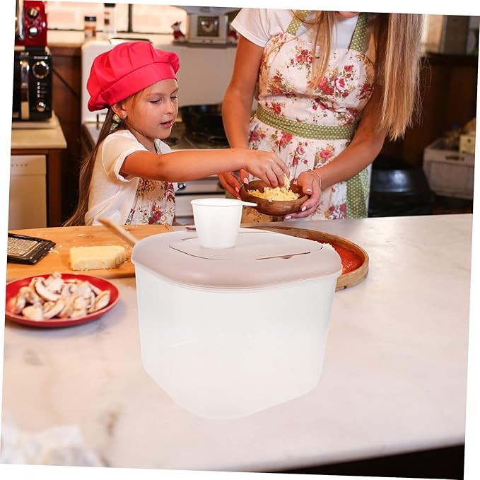 Luxshiny 10kg Sealed Storage Bin for Rice and Grains Airtight Food Containers Lids Pantry Organizing