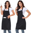 2 Pack adjustable apron with 2 pockets for men and women, waterproof and oil Resistant