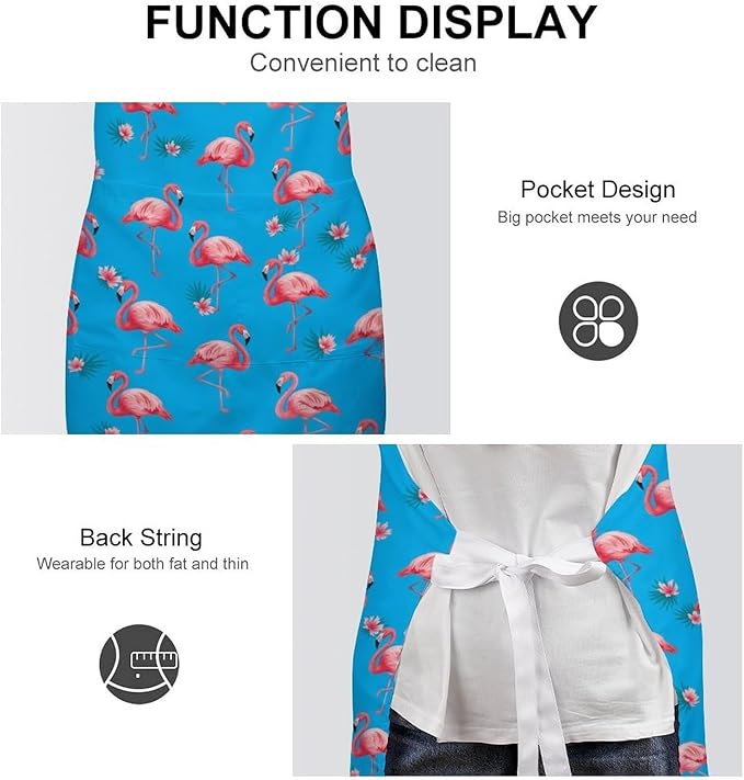 Chef Bib Apron for Restaurant, Anti-Stain with Pocket Adjustable, Cooking Dishwashing Lab Use