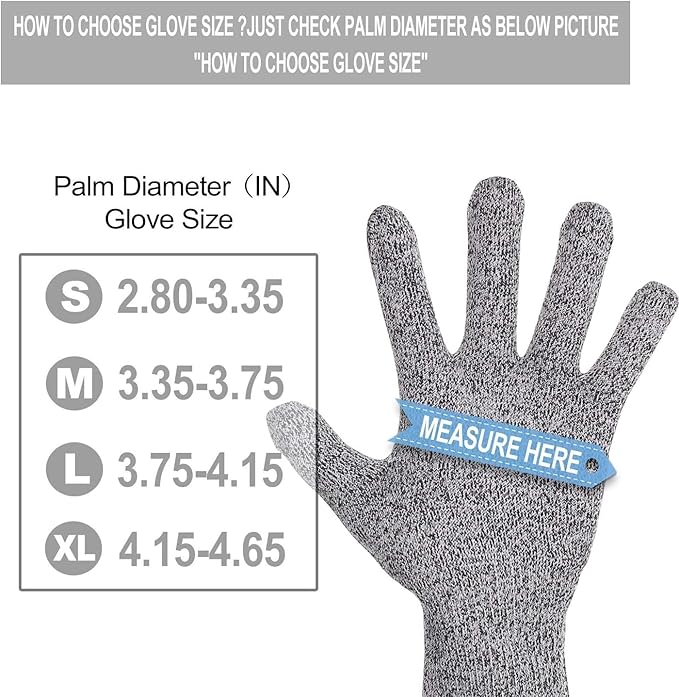 4 Pcs Small Cut Resistant Gloves Food Grade Level 5 Hand Protection,Kitchen Cut Gloves (2 Pairs (Small(palm Diameter 2.80-3.35inch))