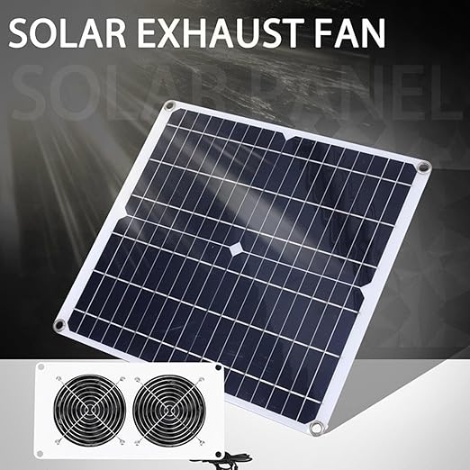 Flexible Solar Operated Exhaust Fan Temperature Control Device for Motorhomes Ships Hen Houses Dog Dens Ventilation Solar Vent Fan