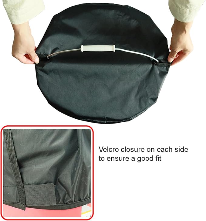 Feed Bucket Cover, Protective Elastic Waterproof Shield, Heavy Duty Horse Bucket Cover with Durable Utility Design, Accessories for Protection Maintenance Feeding Equestrians Farm Stable Pasture