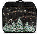 Rnyleeg Christmas First Aid Kit Travel Survival Medical Kit Portable Medicine Organizer Bag Compact Lightweight First Aid Bag Holiday Tree Musical Note Pattern