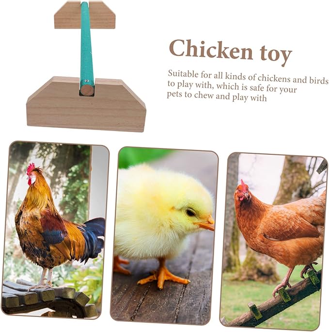 Chick Perch Wooden Roosting Bar Bite-Resistant Chicken Stand for Indoor Use Safe for Birds Multi-Functional Hen Perch for Coop and Brooder