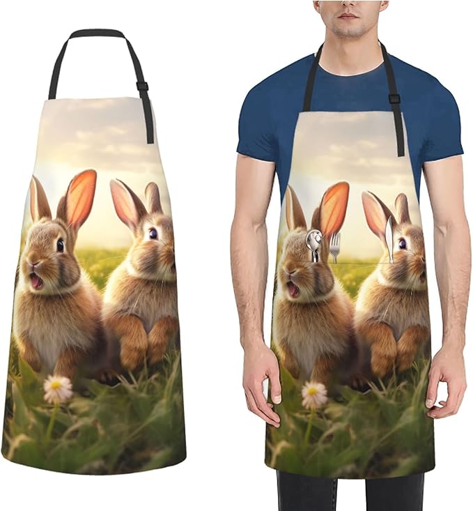 Waterproof Aprons for Women Men Adjustable Bib Tractor farm Apron Chef Cooking Aprons for Kitchen