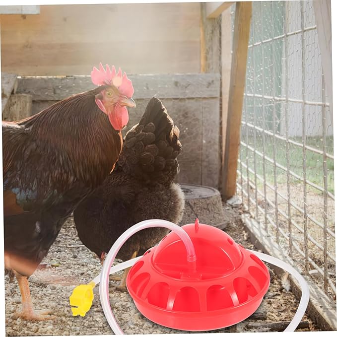 BESPORTBLE 1Set Reusable Chick Feeder Poultry Food Dispenser Easy to Clean Chicken Food Bucket Convenient Hanging Feeder for Brooder Box Chicks Space Saving Design