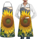 Waterproof Apron Adjustable Bib for Women Men Tractor farm Cooking Aprons Chef Bibs with 2 Pocket