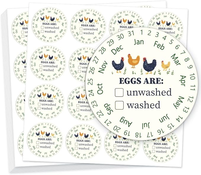 320 Pcs Funny Egg Carton Labels, 2 Inch Round from You Local Egg Dealer Farm Fresh Egg Sticker PET Adhesive Egg Packaging Sticker for Box Container Carton Farm Supplies