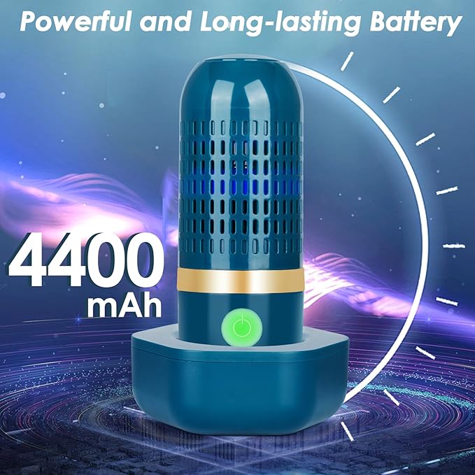 Cudinham Fruit and Vegetable Purifier Cleaner Washing Machine Upgraded Capsule Shape Disinfection OH-ion Purification Technology for Cleaning Grains Rice Meat Seafood, Forest Green