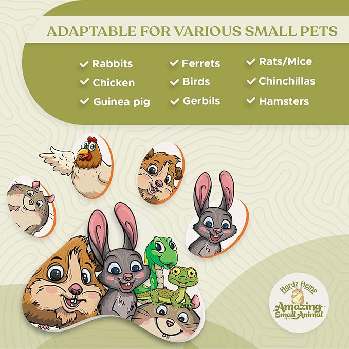 Hemp Bedding for Chickens - Made from 100% Natural Hemp - Superior Absorption & Odor Control- Eco-Friendly Hemp Bedding for Chickens - Easy Maintenance Hemp Bedding for Small Animals