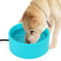 Heated Water Bowl for Cats & Dogs, 3.2L Heated Dog Bowl, Outdoor Heated Dog Water Dish in Winter, Thermostatic Control Anti-Freeze Heated Pet Water Bowl for Chicken,Duck,Goose,Rabbit