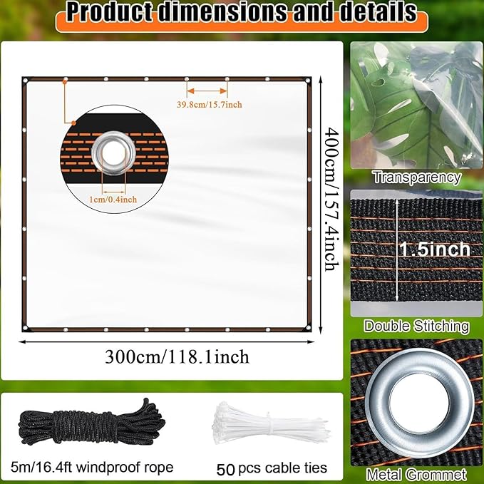 Genérico Winter Chicken Coop Cover, Insulated Shade, Waterproof Intended A, Gardening, Winter, Shed, Patio, Roof, Outdoor, Room,
