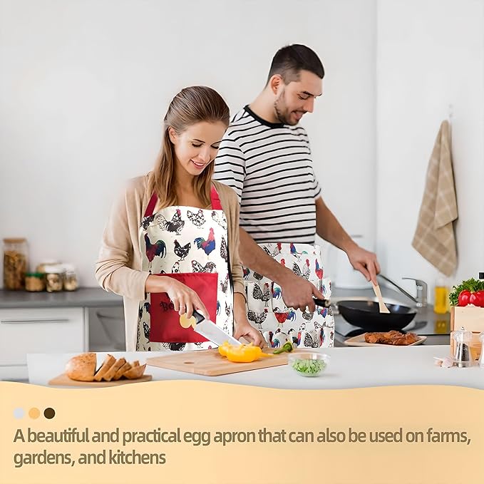 Egg Apron,Egg Collecting Apron for Chicken Duck Goose Eggs,Chicken Egg Apron for Housewife Farmhouse Kitchen Restaurant
