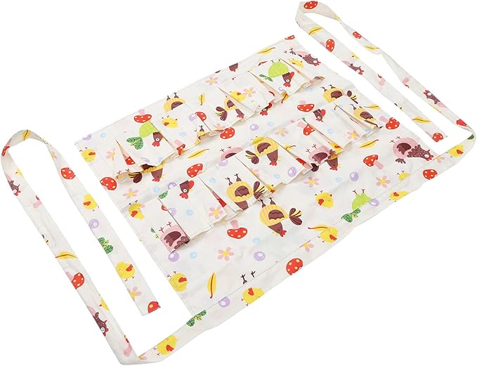 Eggs Collecting Apron, Cotton Twill, Multiple Pockets, Durable and Protective - Sturdy Design, Machine Washable, Ideal for Cooking and Farm Use (L(13x7x2.6cm/5.1x2.8x1in))